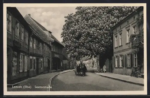 AK Lenzen /Elbe, Seetorstrasse