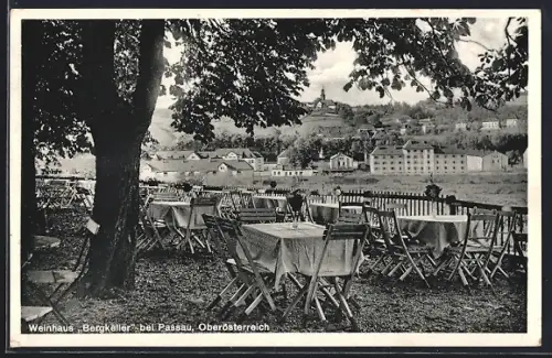 AK Passau am Inn, Gasthof Weinhaus Bergkeller, Besitzerin Marie Mandl