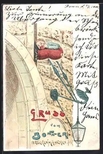 Lithographie Bonn, Brückenmännchen