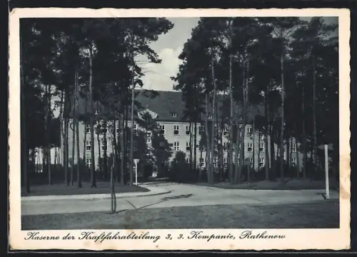 AK Rathenow, Kaserne der Kraftfahrabteilung 3, 3. Kompanie