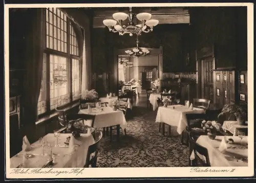 AK Kiel, Hotel Flensburger Hof, Inh. J. Schult, Gästeraum II