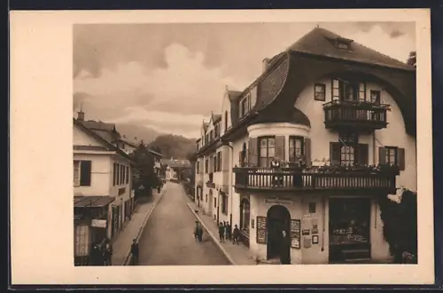 AK Tegernsee, Partie in der Rosenstrasse