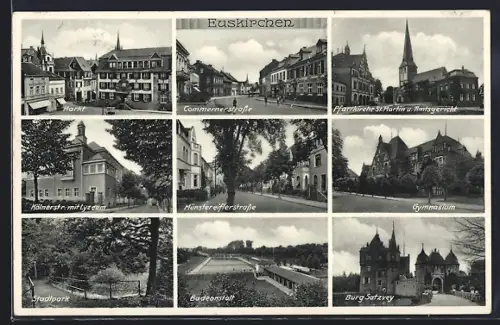 AK Euskirchen, Markt, Pfarrkirche St. Martin, Burg Satzvey