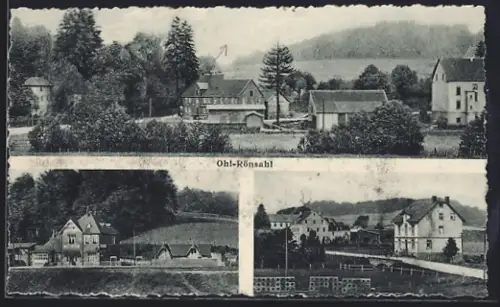 AK Ohl-Rönsahl, Ortsansicht mit Wohnhäusern