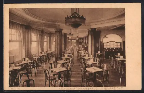 AK Bonn, Hotel Königshof, Kaffeehaus Innenansicht