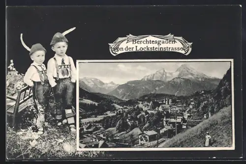AK Berchtesgaden, Blick von der Locksteinstrasse