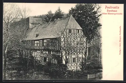 AK Paulinzella, Forsthaus, Altes Klostergebäude
