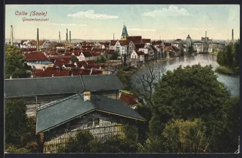 AK Calbe /Saale, Gesamtansicht