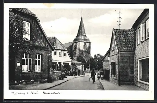 AK Rotenburg i. Hann., Kirchenstrasse