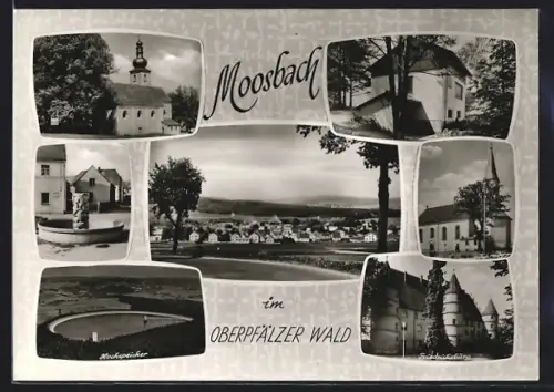 AK Moosbach / Oberpfalz, Friedrichsburg, Hochspeicher, Ortsansicht