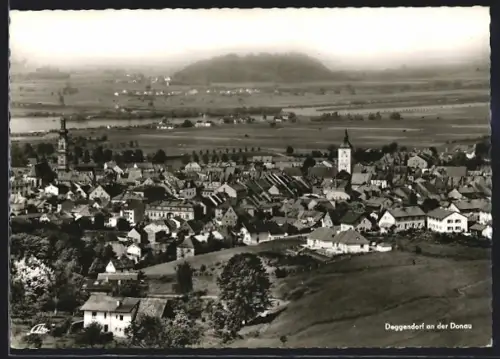 AK Deggendorf /Donau, Totalansicht aus der Vogelschau