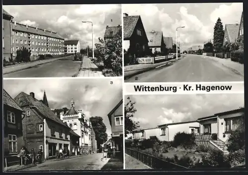 AK Wittenburg /Hagenow, Strassenpartien, Bungalows