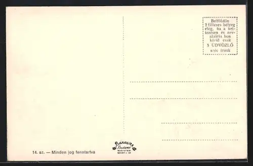 AK Técsö, Fö-utca, Piactér, Róm. kath. templom, Hangya-ház