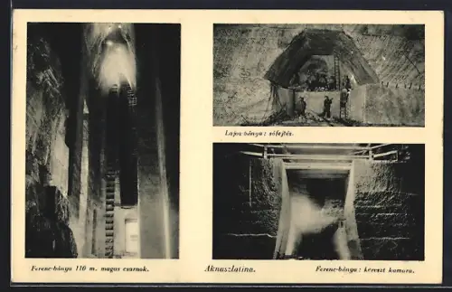 AK Aknaszlatina, Ferenc-bánya: Kereszt-kamara, Ferenc-bánya magas csarnok