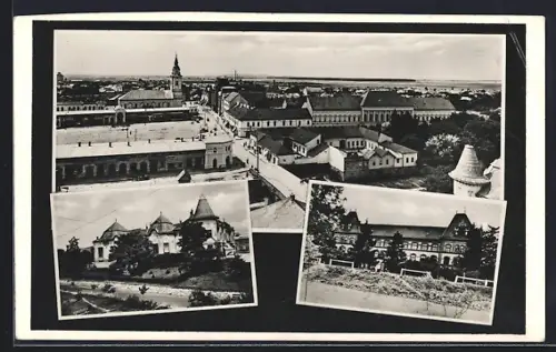 AK Beregszász, Teilansicht mit Strassenpartie, Gebäudeansicht, Ortspartie