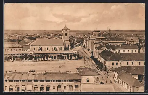 AK Beregsas, Kirche, Häuser und Umgebung