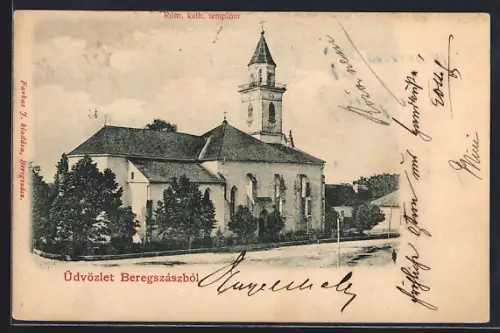 AK Beregszász, Róm. kath. templom