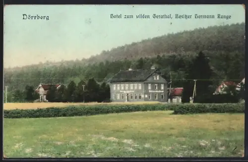 AK Dörrberg, Hotel zum wilden Gerathal, Besitzer Hermann Range
