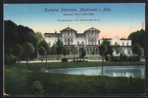 AK Neukloster i. Han., Kurhotel Paterborn, Besitzer Fr. K. Köhling