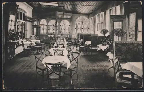 AK Altkloster bei Buxtehude, Kurhotel Waldesruh, Inh. F. Strothmann, Speisesaal
