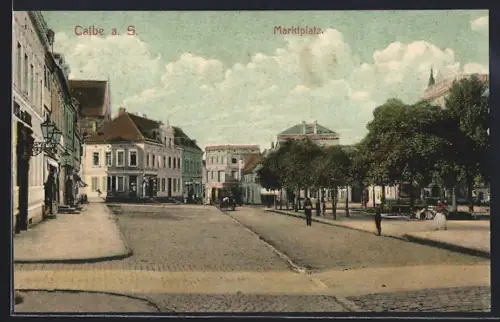 AK Calbe a. S., Marktplatz