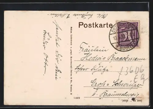AK Osterwieck a. Harz, Partie beim Postamt