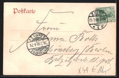 AK Zeitz, Totalansicht mit Aubrücke