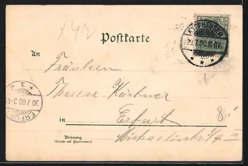 Lithographie Kyffhäuser, Denkmal, Reiterstandbild, Rothenburg, Barbarossawachen