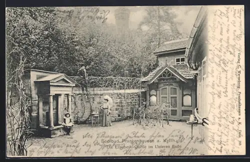 AK Frankenhausen a. Kyffh., Elisabeth-Quelle, Unteres Badehaus