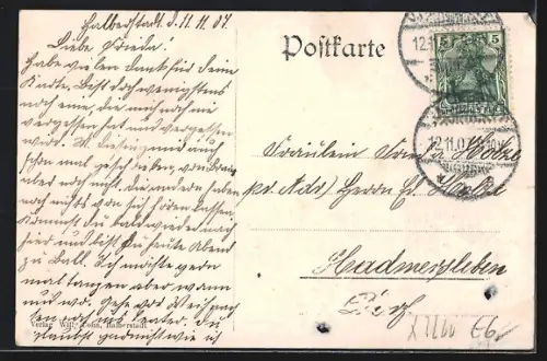 AK Halberstadt, Fischmarkt, Kirche, Strassenbahn