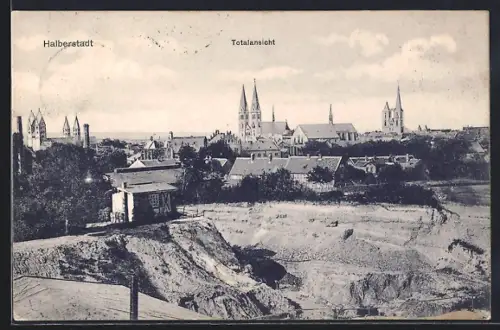 AK Halberstadt, Totalansicht