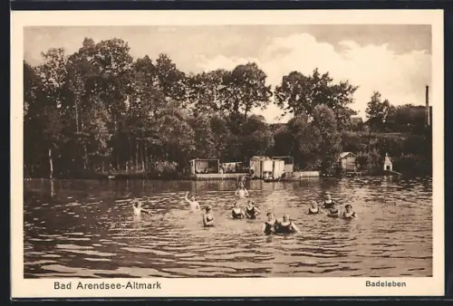 AK Bad Arendsee /Altmark, Badeleben
