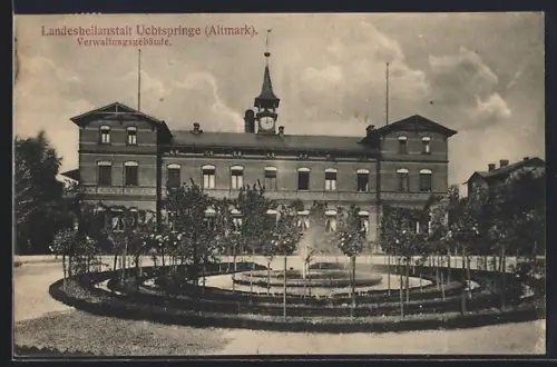 AK Uchtspringe /Altmark, Landesheilanstalt, Verwaltungsgebäude
