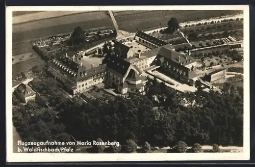 AK Waldfischbach /Pfalz, Flugzeugaufnahme von Maria Rosenberg