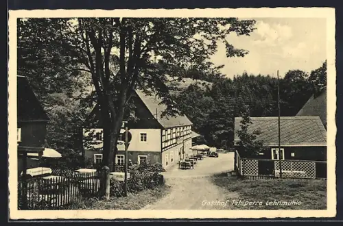 AK Lehnmühle / Frauenstein, Gasthof Talsperre Lehnmühle