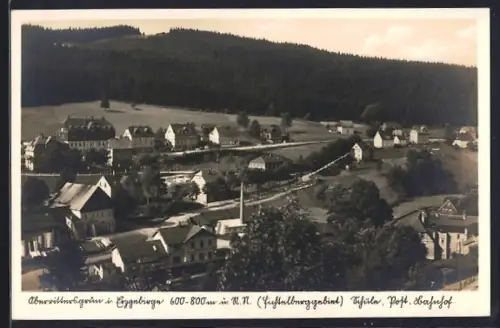 AK Oberrittersgrün im Erzgebirge, Schule, Post und Bahnhof