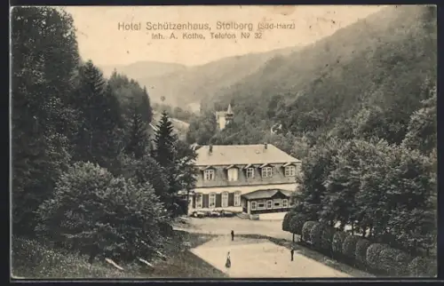 AK Stolberg / Harz, Hotel Schützenhaus, Inh. A. Kothe