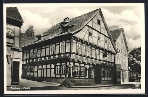 AK Stolberg /Harz, Gasthaus Kupfer, Bes. E. Kupfer