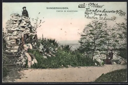 AK Sangerhausen, Partie im Stadtpark