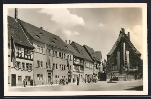 AK Sangerhausen, Markt mit Rathaus