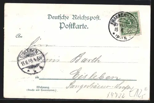 Lithographie Kyffhäuser, Kyffhäuser-Denkmal, Barbarossa Höhle, Kaiser Wilhelm Denkmal