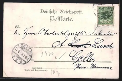 Lithographie Kyffhäuser, Kyffhäuserdenkmal, Burg, Kaiser-Wilhelm-Denkmal