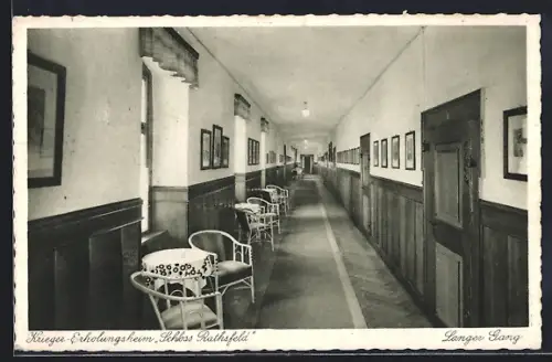 AK Rathsfeld, Krieger-Erholungsheim Schloss Rathsfeld, langer Gang