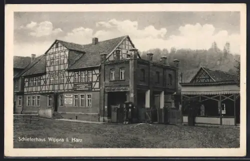 AK Wippra i. Harz, Gasthaus Schieferhaus, Bes. E. Ballin