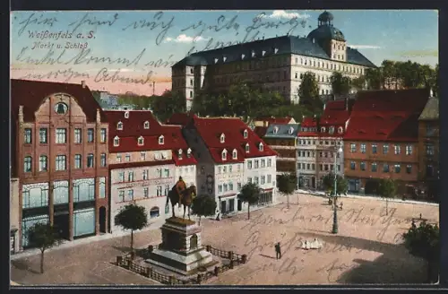 AK Weissenfels a. S., Markt, Schloss