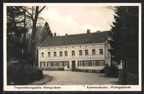 AK Altengrabow, Truppenübungsplatz, Kommandantur, Wohngebäude