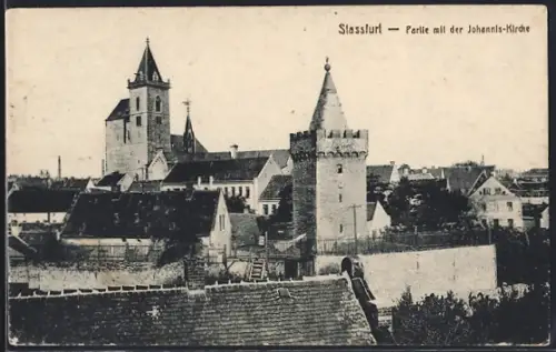AK Stassfurt, Partie mit der Johannis-Kirche