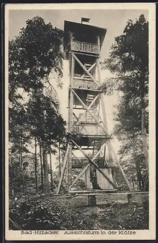 AK Bad-Hitzacker, Aussichtsturm in der Klötze