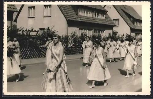 Foto-AK Hildesheim, Sängerfest 1958, Festumzug
