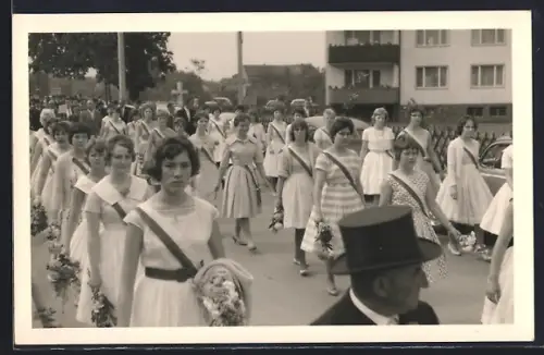 Foto-AK Hildesheim, Sängerfest 1958, Festumzug
